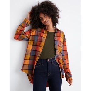 Madewell Flannel Sunday Shirt in Emmy Plaid